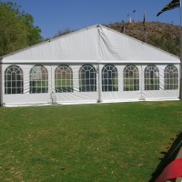 white marquee with walls