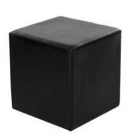 black cube ottoman