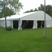outdoor white marquee
